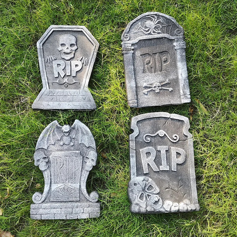 โฟม Skelet ฮาโลวีน Spookyhuis Props ตกแต่งปาร์ตี้ฮาโลวีน Yard Decor Tombstone