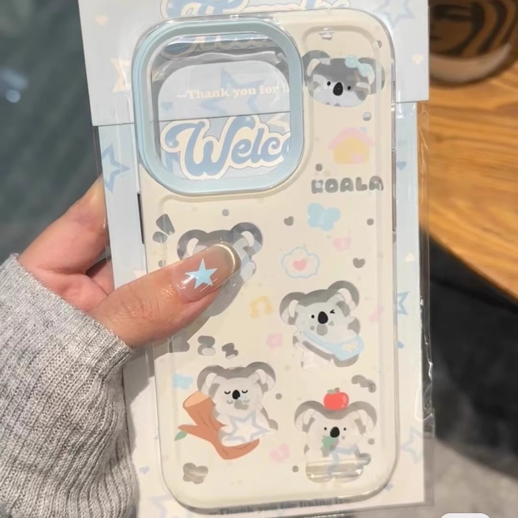 Hug Tree ช้างน่ารัก Koala เคสโทรศัพท์สําหรับ iPhone 16 Promax 15 Promax 12 13 Mini 14plus 11 Pro Max X XS XR XS Max 7 8 plus Se2020 6G 6Plus