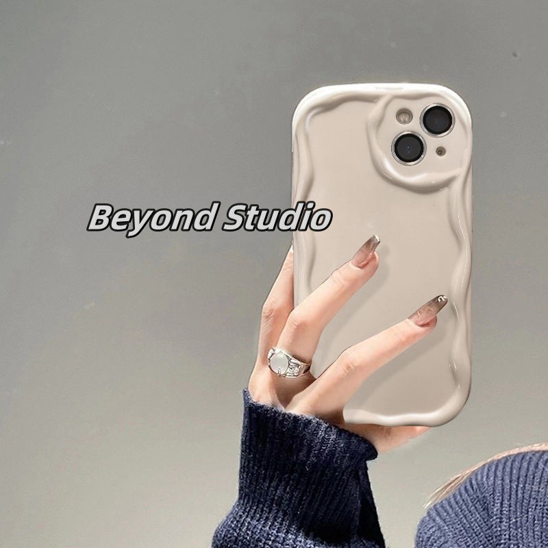 Infinix Hot 40 Pro 40i 30 Play NFC 30i 20 20i 12 11 10 9 Play 3D สีทึบ Wave เคสโทรศัพท์ป้องกันหน้าจอ