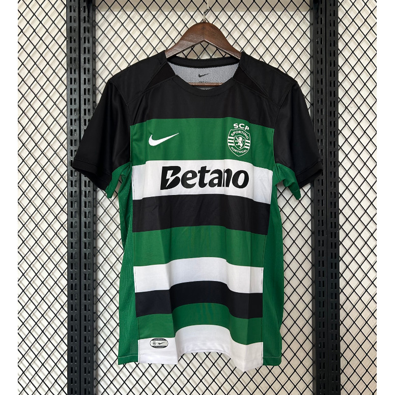 S-4xl 24-25 Lisbon Home Fan Version เสื้อฟุตบอลผู้ชาย