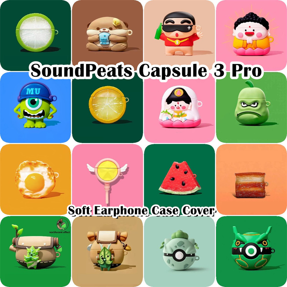 【Case Home】นําไปใช้กับ SoundPeats Capsule 3 Pro เคส Case เคสหูฟัง การ์ตูนสร้างสรรค์ ซิลิโคนนุ่ม NO.3