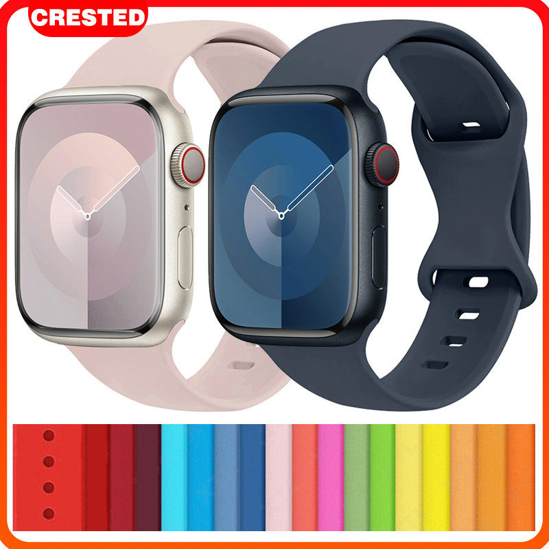 สายซิลิโคนสำหรับ  for Smartwatch iWatch ULTRA 3 2 49มม. Series 11 10 9 8 7 6 5 3 2 SE iwatch 45มม. 46 44 41 40 42 38มม.