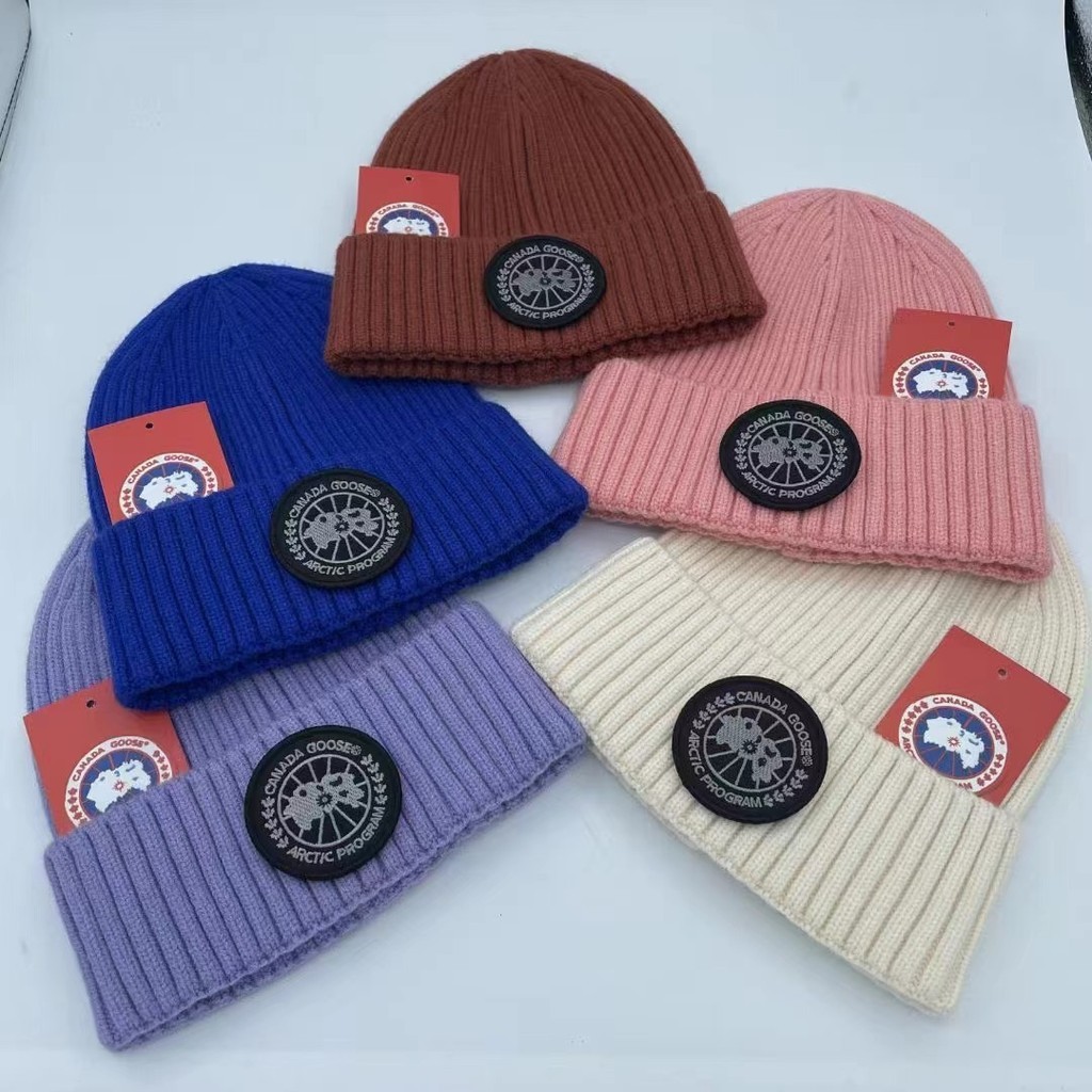 หมวก Canada Goose Brimless หมวกขนสัตว์คลาสสิกกันลม