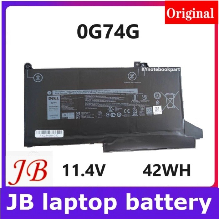 ✿BATTERY ORIGINAL แบตเตอรี่ ของแท้ DELL Latitude 5300 5310 2-IN-1 7300 Series 0G74G DJ1J0