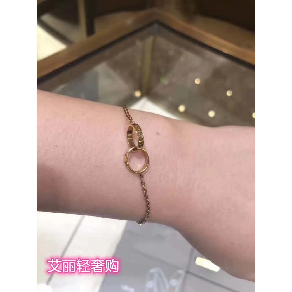 Surrogate Shopping Cartier/Cartier Love Womens 18K Gold Bracelet Jewelry Bracelet Hand Jewelry Sweet