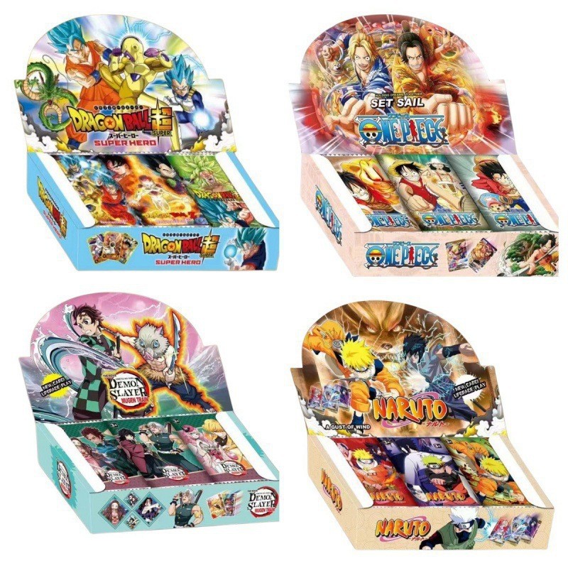 Card One Piece Dragon Ball Naruto Kimetsu No Yaiba Card Flash Card Gold Card Edge Trade Board Game T