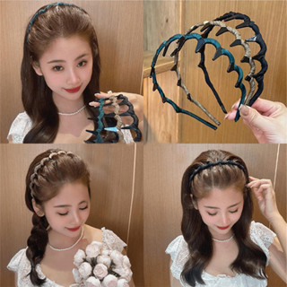 แฟชั่นที่คาดผมคลื่นเรียบง่ายอารมณ์ใหม่ที่คาดผมอเนกประสงค์เคร…