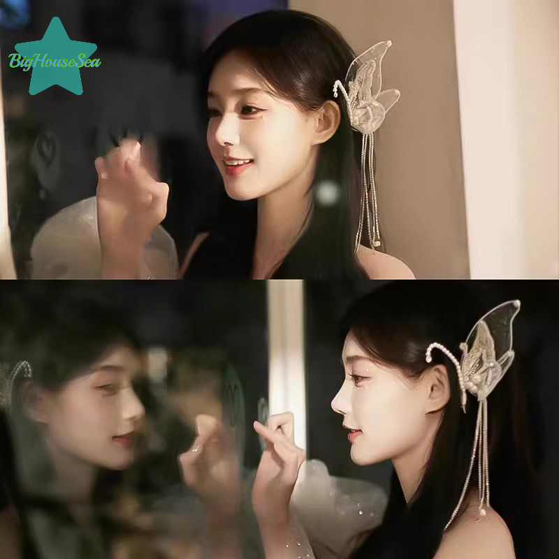 [BigHouseSea] กิ๊บติดผมลูกปัดสําหรับผู้หญิงสาวคลิปด้านข้างเกาหลีอุปกรณ์เครื่องประดับเรียบง่ายใหม่ - รูปที่ 5