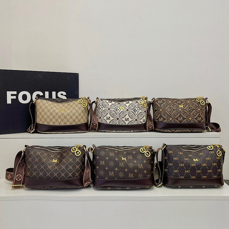 Retro พิมพ์ Multi compartment CROSS Body BAG trendy One-Shoulder Bag Lightweight COMMUTER MOM BAG School bags for teenager Girls