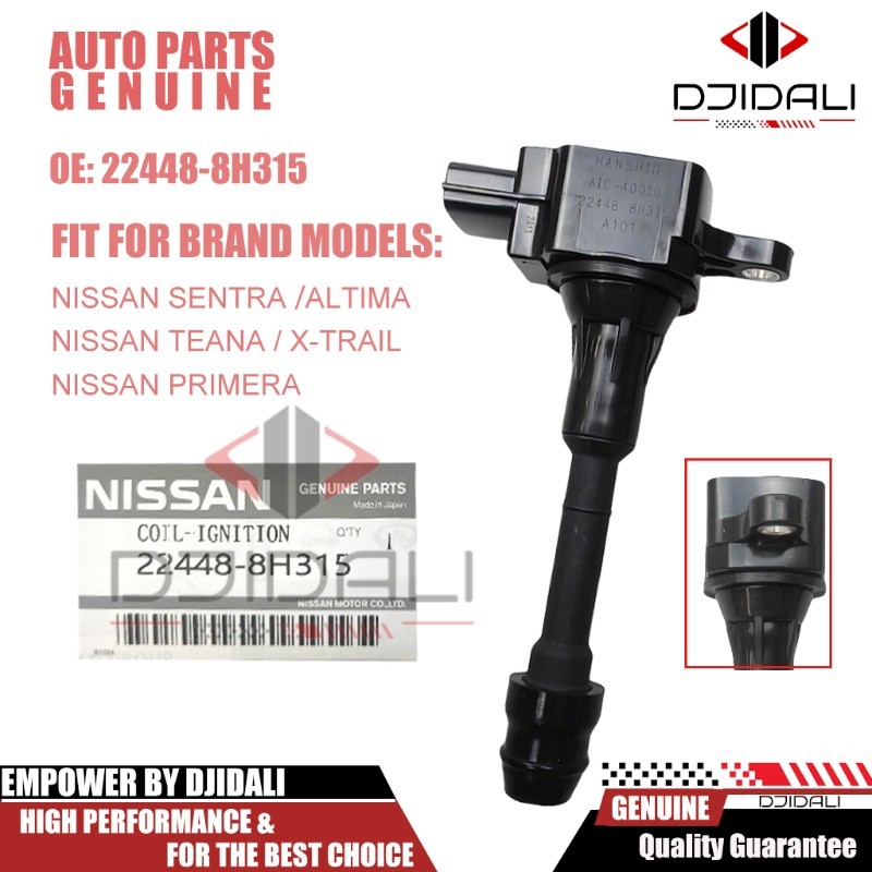 คอยล์จุดระเบิดของแท้ NISSAN ALTIMA SENTRA 2002-2006 X-TRAIL ALTIMA 22448-8H315