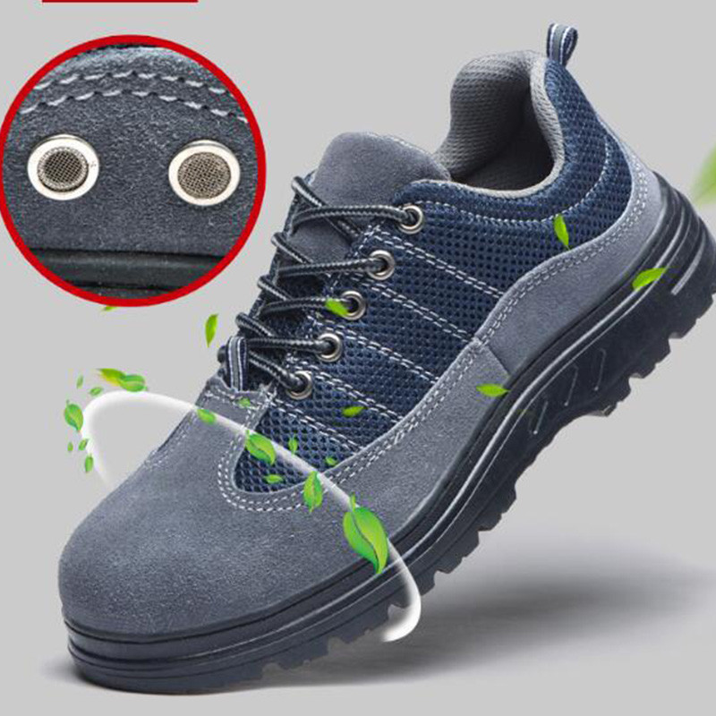 รองเท้าเซฟตี้หัวเหล็ก พื้นเหล็ก work shoes men