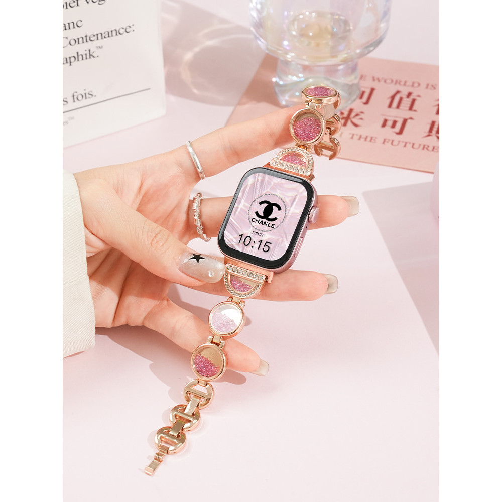 Pink Series เปลี่ยนสายนาฬิกาสําหรับ Huawei Watch Fit 4 4 Pro สายนาฬิกาอัจฉริยะข้อมือ Huawei Fit 3 สายนาฬิกาหรูหรา สายรัดข้อมือ ราคา ถูกที่สุด ดีลบีเคเค แกลเลอรีภาพที่ 2