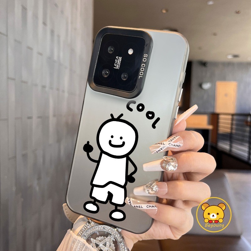 ตลก Simple Draw Cool Boy สําหรับ Vivo Y17S Y36i Y28 Y20 Y20i Y20S Y20A Y20G Y11S Y12S Y21 Y21S Y21A 