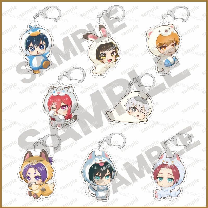 Sta5 Blue Lock พวงกุญแจอะนิเมะอะคริลิคกระเป๋าจี้น่ารัก Penguin Isagi Yoichi Hyouma พวงกุญแจของขวัญ