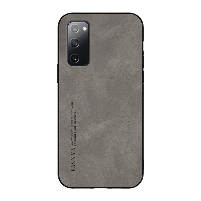 สําหรับเคสโทรศัพท์ Samsung Galaxy S20 FE,เคสป้องกันหนังกลับหนังแกะหรูหราพร้อมขอบแข็งและนุ่ม