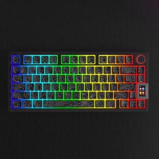 Pbt Keycap Contour Terrain Cherry profile dye-Sublimation SideแกะสลักLight-ส่งปุ่มกดครบชุด