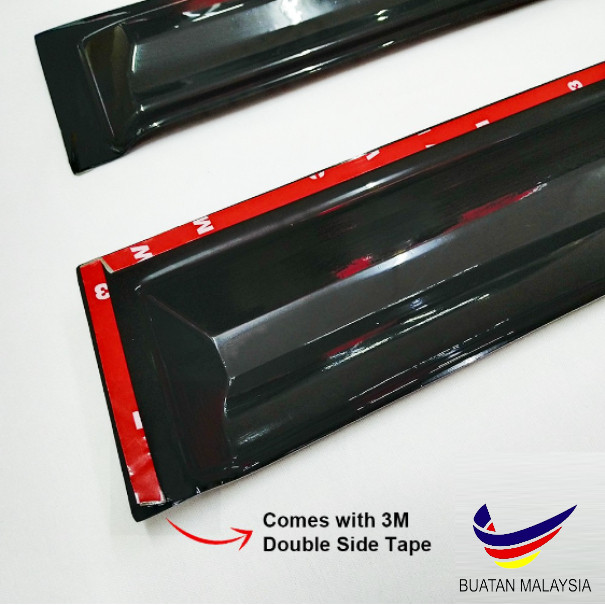 PERODUA AXIA 2014-2022 P75M Air Press Window Door Visor 3 นิ้ว BUATAN IN