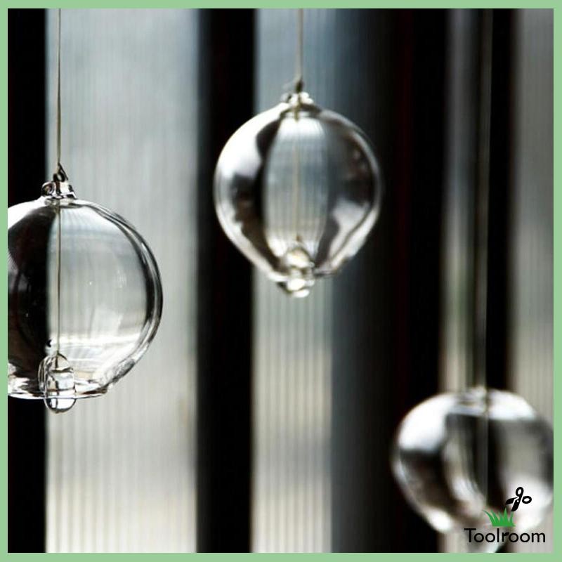 กระดิ่งลมญี่ปุ่นโมเดิร์น Samll Wind Bells Handmade แก้วใสญี่ปุ่นสําหรับของขวัญตกแต่งบ้าน