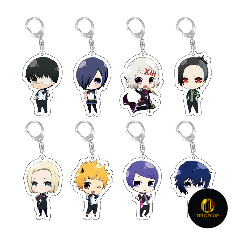 โตเกียวปอบ Kaneki Kenjindai Rise Kirishima Touka Nishio Kinyamon Kotaro พวงกุญแจ