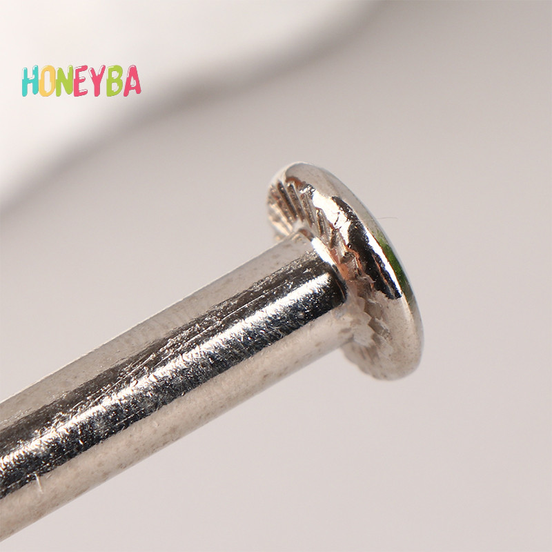 <Honeyba> 2sets สกรูกระเป๋าเดินทาง สแตนเลส อุปกรณ์เสริมกระเป๋าเดินทาง สลักเกลียวล้อกระเป๋าเดินทาง Nice