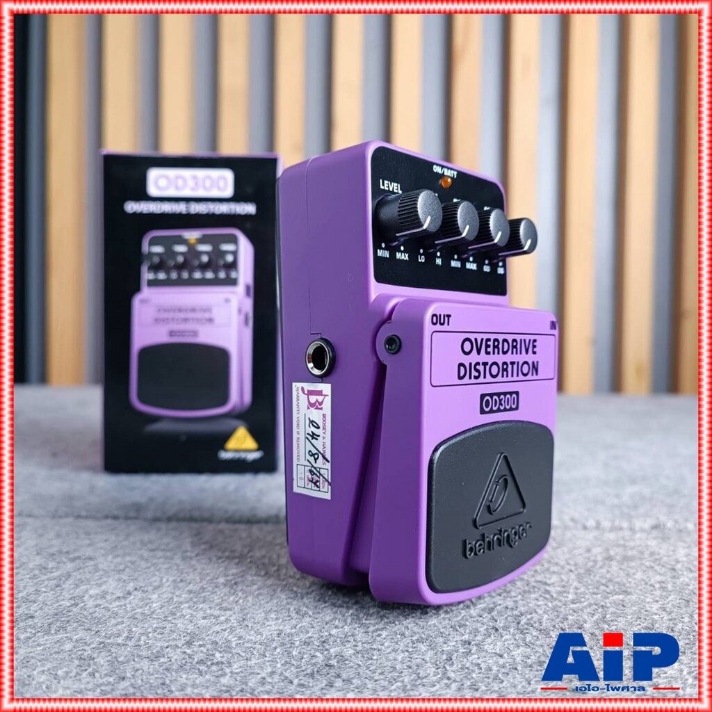 BEHRINGER OD-300 เอฟเฟคกีต้าร์ Overdrive and Distortion เอฟเฟ็คกีตาร์ที่ให้เสียงแบบOverdrive Distortion เบริงเจอร์ OD...