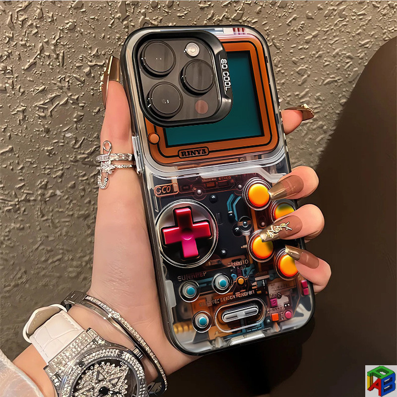 บุคลิกภาพเกมคอนโซล iPhone11Promax เคสโทรศัพท์ 14Plus Apple 13/12 Creative 15Promax เคสนิ่ม xr/xs 7/8 Plus