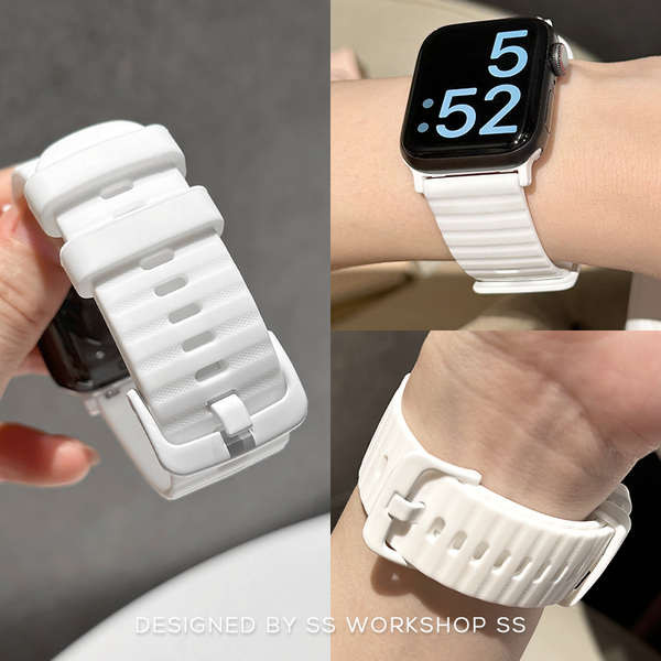 สาย applewatch สายซิลิโคนฤดูร้อน inss ใหม่ของ Kasu เหมาะสําหรับ Apple Watch applewatch ผู้ชายและผู้ห