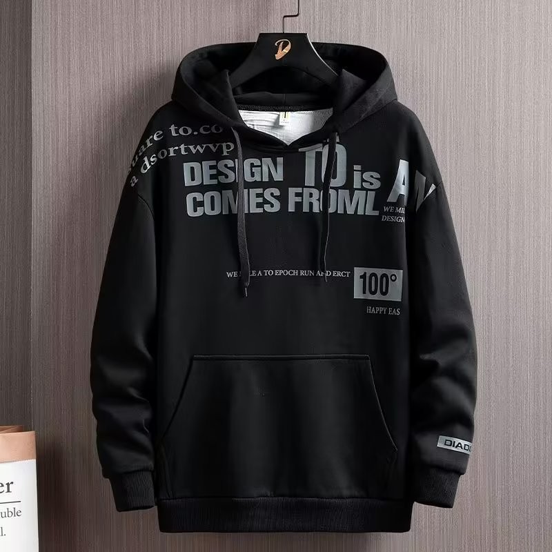 แฟชั่น ลาย เสื้อกันหนาวผู้ชาย ใส่สบาย ทรงหลวม hoodie เสื้อฮู้ด ฤดูหนาว