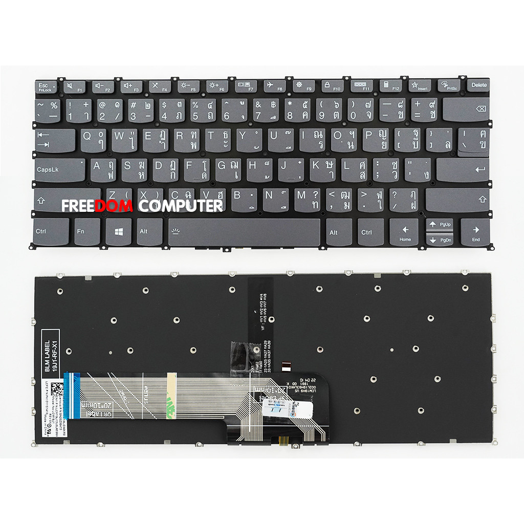 KEYBOARD LENOVO IDEAPAD 3 14ITL6 14ACL6 , 5 14IIL05 14ITL05 มีไฟ ไทย อังกฤษ KEYBOARD