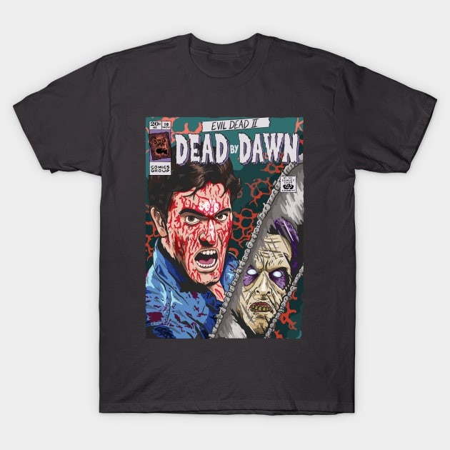 [COD]เสื้อยืด Evil Dead 2 Dead by Dawn T-Shirtหนาๆ สไตล์ S-5XL