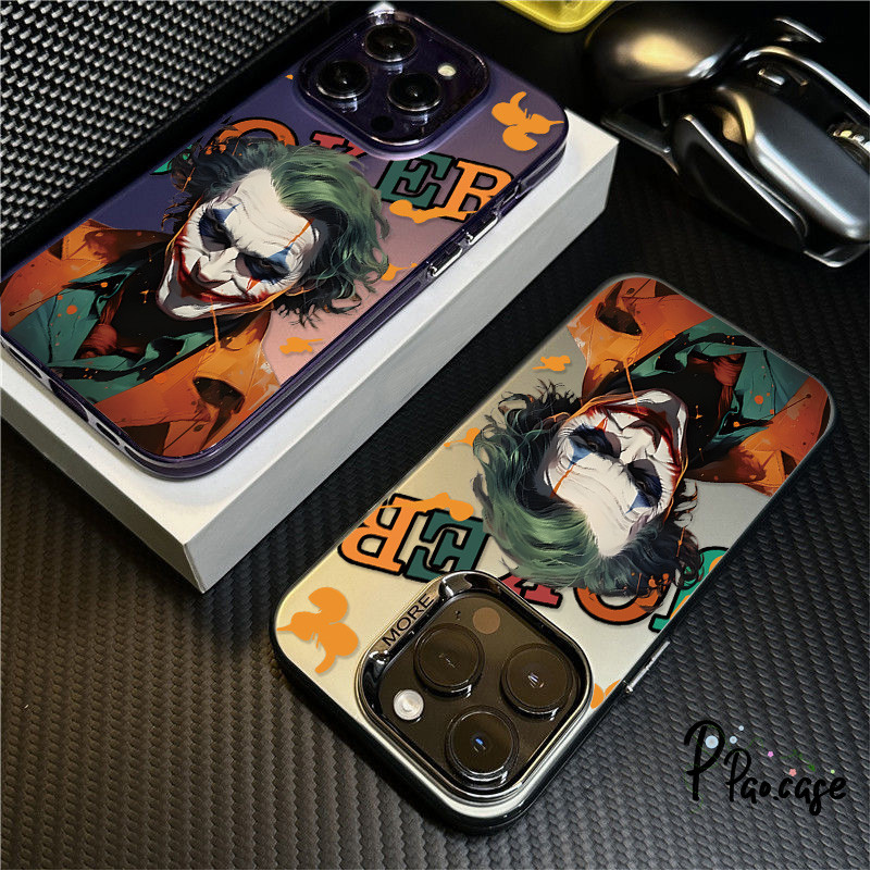 แฟชั่นเย็นตัวเรือนโจ๊กเกอร์เข้ากันได้กับเคสไอโฟน 13 11 15 Pro Max 12 14 Pro Max 7Plus XR X XS Max 8 7 15 14Plus SE เคส