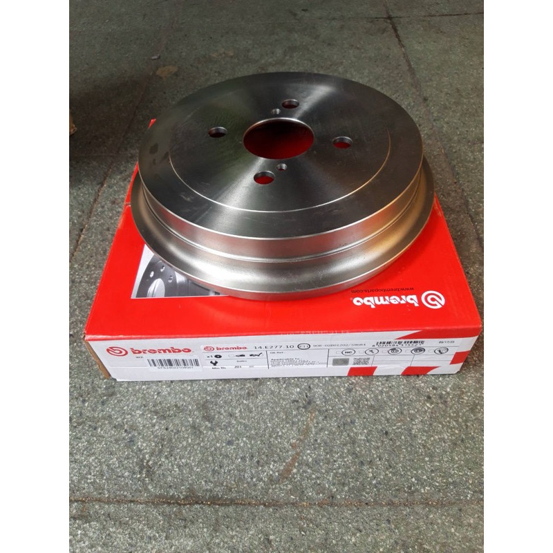 จานดรัมเบรคหลัง Mazda2 ปี2008-2013 Ford fiesta ยี่ห้อBrembo ราคาใบละ