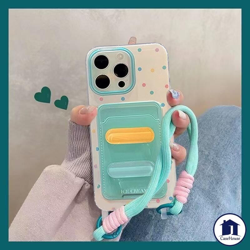 เคสแบบนุ่มพร้อมสายคล้องสำหรับใส่บัตรรูปสี่เหลี่ยมผืนผ้าเรียบง่าย เข้ากันได้กับ IPhone XR 7Plus 11 13 14 15 12 Pro Max X