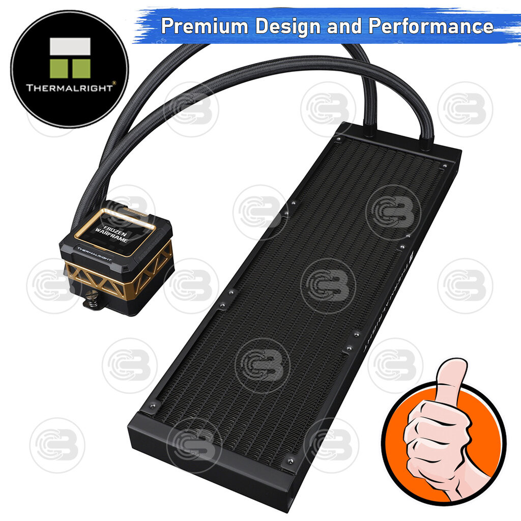 [CoolBlasterThai] Thermalright FROZEN WARFRAME X 360 BLACK (FANLESS) AIO Liquid CPU Cooler (AM5/LGA1851 Ready) ประกัน...