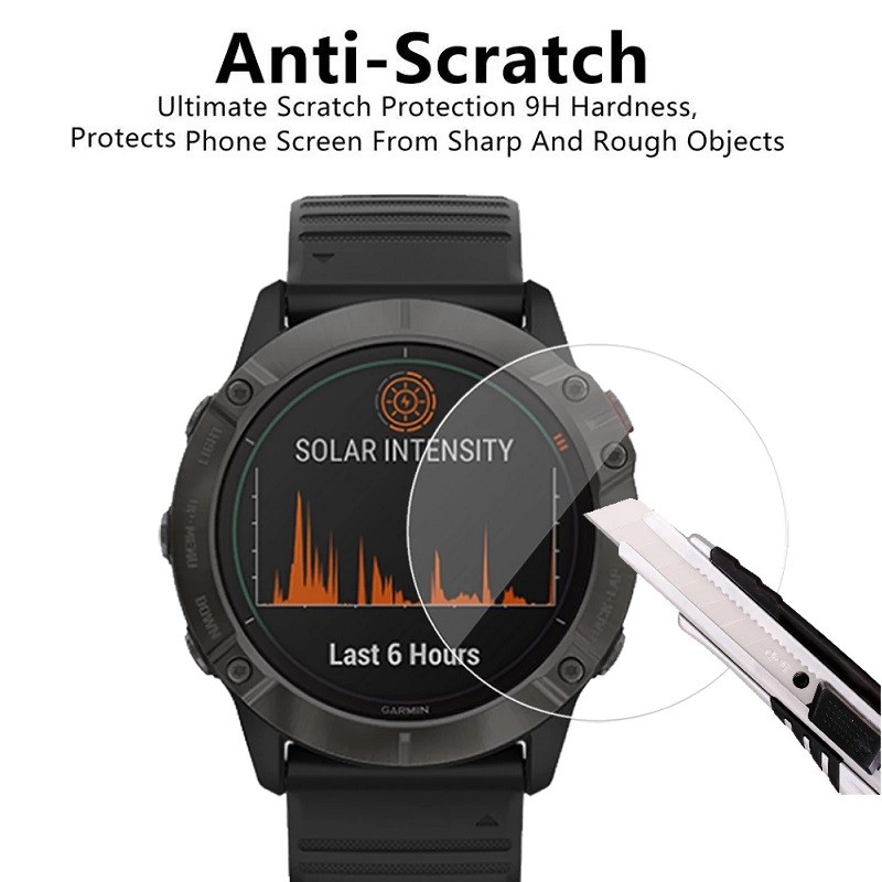 Garmin Fenix8 Fenix7 Fenix6 600D HDฟิล์มกระจกนิรภัยใสสําหรับGarmin Fenix 8 43 มม.47 มม.51 มม.7X 7S 7 6 Pro Sapphire Anti Scratchป้องกันการระเบิดสมาร์ทนาฬิกาป้องกันหน้าจอ