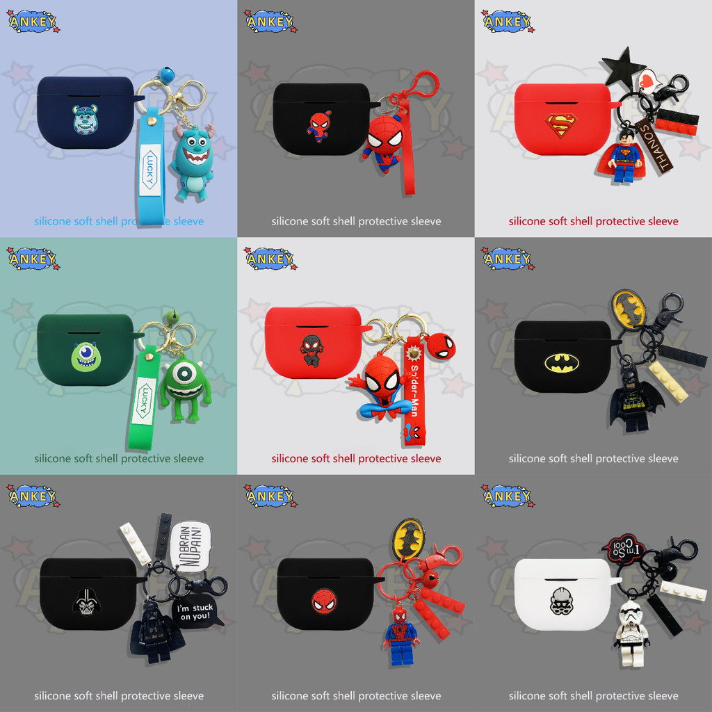 Case For Bowers&Wilkins B&W Pi8 Pi6 Earphone Silicone Case Cute Monster Earbuds Waterproof Shockproo