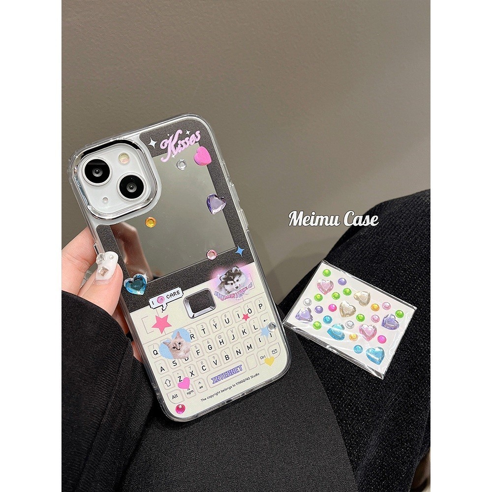 กระจกแต่งหน้านุ่มโปร่งใสกรณี Anti-Fall เคสโทรศัพท์สําหรับ iPhone 16 Promax 15 Promax 12 13 Mini 14plus 11 Pro Max X XS XR XS Max 7 8 plus Se2020 - รูปที่ 6