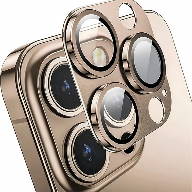 Desert Titanium สีกล้องเลนส์ Protector สําหรับ iPhone 17 16 15 14 Pro Max 17 Air 16 Plus Full กล้องเลนส์ป้องกันกระจกนิรภัย