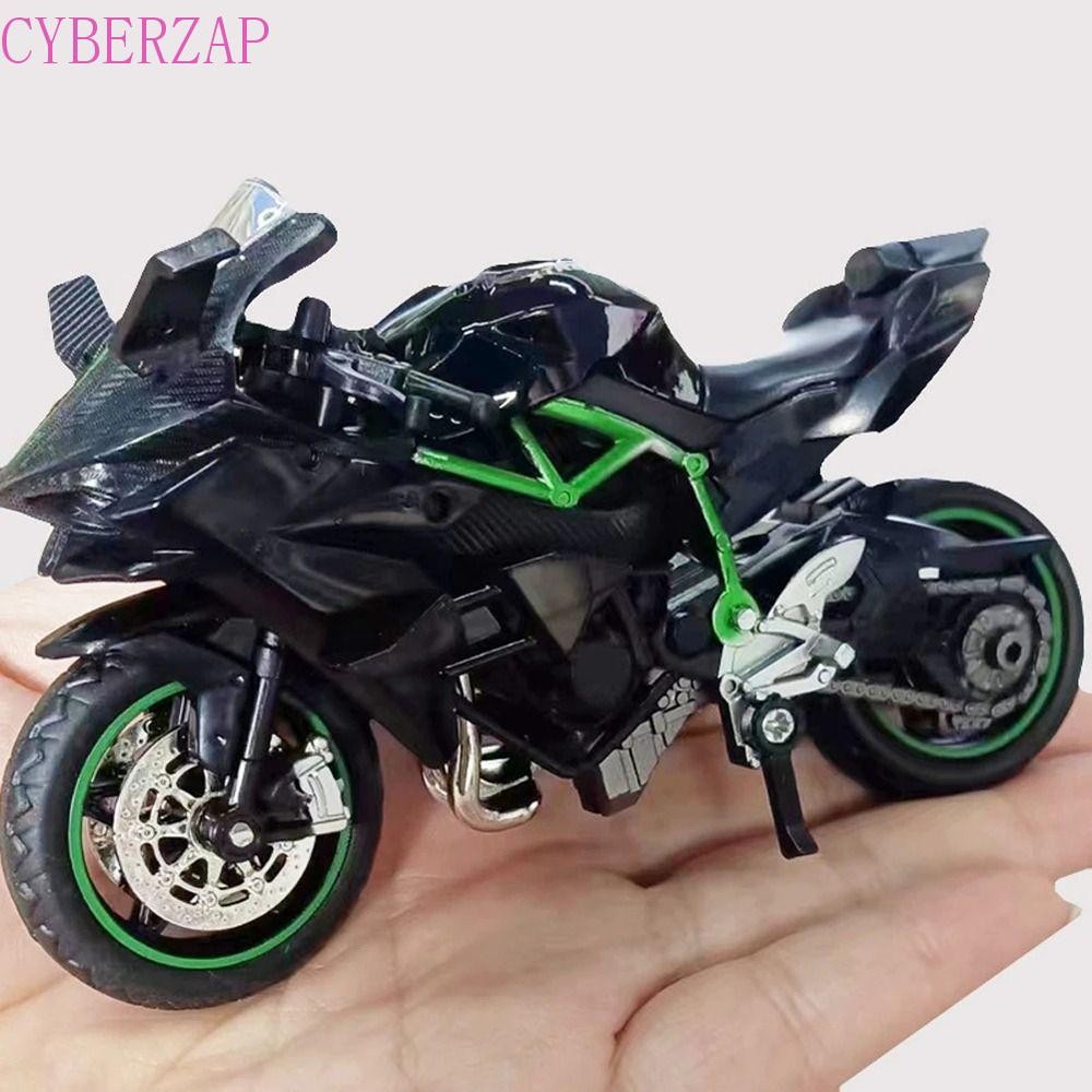 Cyberzap รถจักรยานยนต์รุ่น, Ninja ZX-12R Die Casting รถจักรยานยนต์ Diecast, Motobike Static โลหะ 1:18 รถจักรยานยนต์ของเล่นเด็กของขวัญ