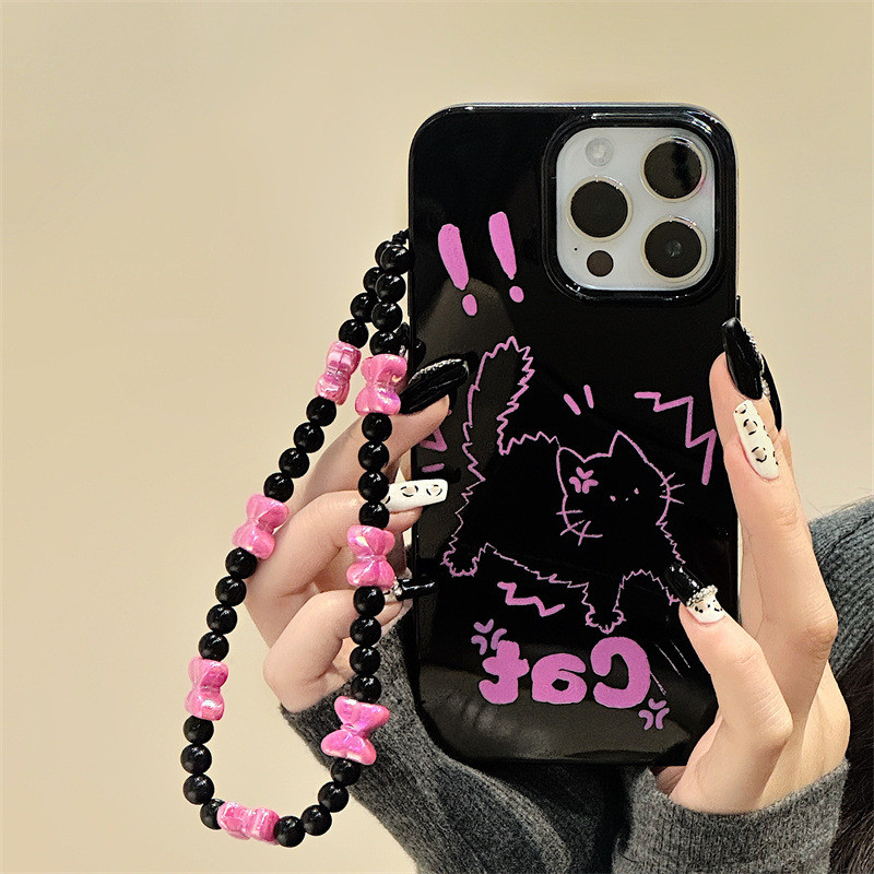 เคสซิลิโคนสำหรับ iPhone 11 เคสแบบมีสายรัดข้อมือสำหรับ iPhone 11 12 13 14 15 Pro Max 6S 7 8 Plus XS Max XR SE
