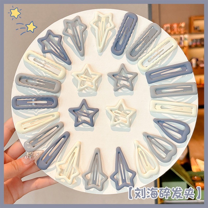 3ชิ้นชุดกิ๊บติดผมดาวแฟชั่นเกาหลีใหม่น่ารักกิ๊บติดผมหน้าม้าคลิปด้านข้างคลิปหน้าม้ากิ๊บกิ๊บเครื่องประดับผม - รูปที่ 3