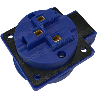 [ 1 ชิ้น ] PP-313 AC Power Plug เต้ารับ AC 3ขา 13A 250VAC 2P+E IP54 กันละออง กันฝุ่น Power Plug 3P INDUSTRIAL PLUG an...