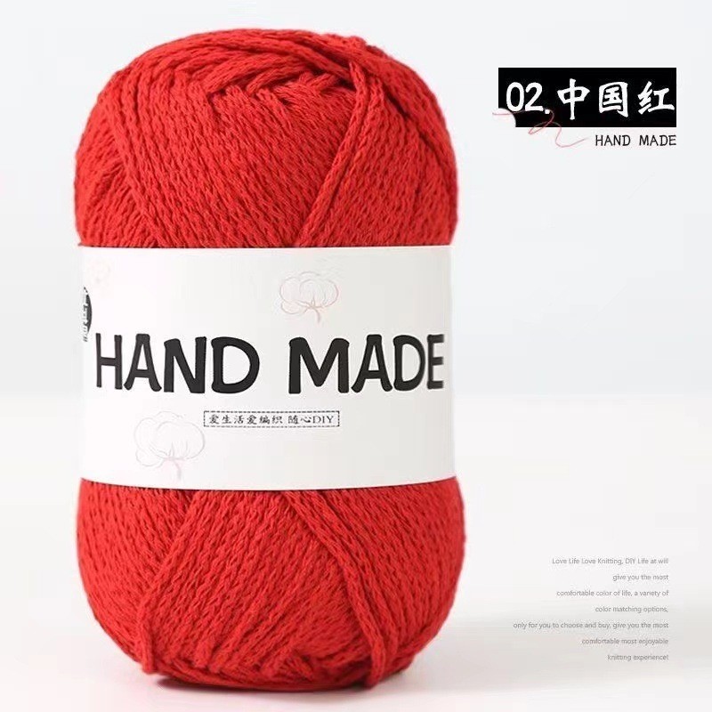 100g ไหมพรม ไหมพรมกลวง สำหรับมือใหม่ หัดถัก ราคาถูก รูปที่ 7