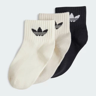 adidas ไลฟ์สไตล์ ถุงเท้าหุ้มข้อสูงปานกลางสำหรับเด็ก (3 คู่) เด็ก สีดำ JJ1992