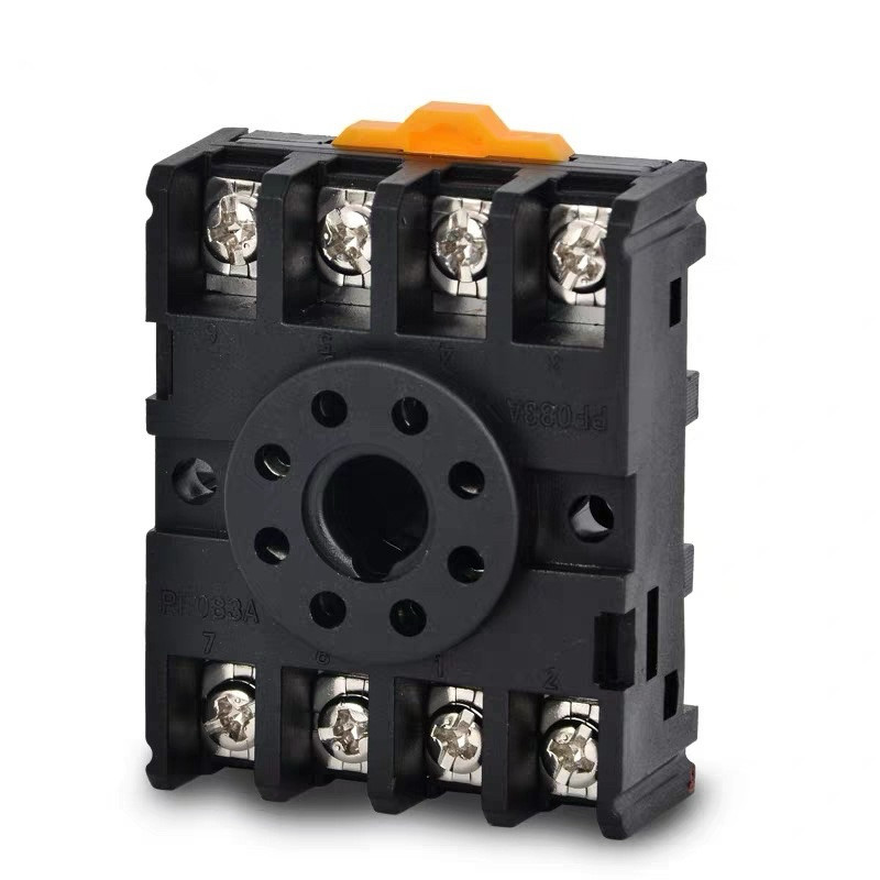 ซ็อกเก็ตฐานรีเลย์ PF083A 8-Pin 8 ขา ทรงกลมขาเสียบรีเลย์ ขารีเลย์
