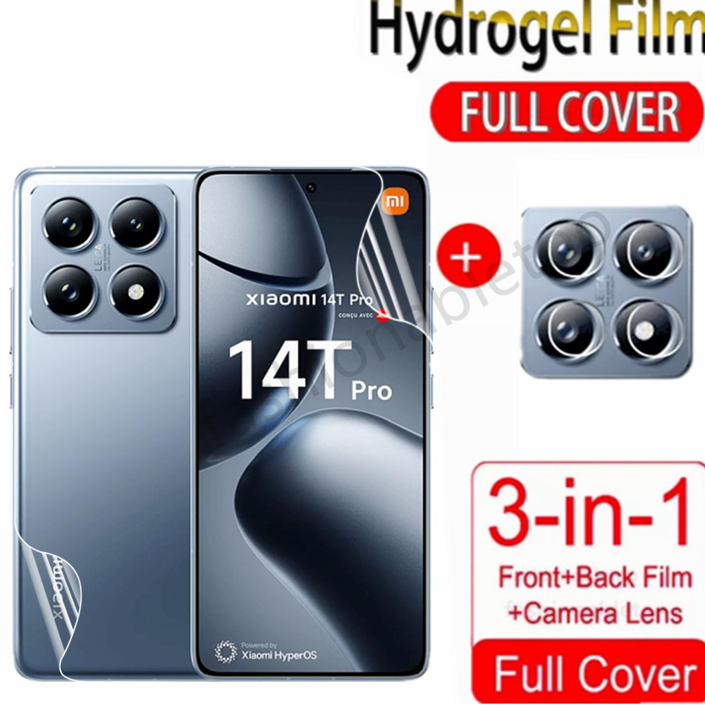 3 in 1 Hydrogel สําหรับ Xiaomi 14T pro 14tpro 14 Ultra 14ultra Xiaomi14T pro Xiaomi14Tpro Xiaomi14Ul