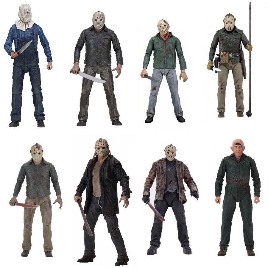 Neca Halloween Black Friday Freddy Jason Texas Leather Face Back to Soul Clown Movable Model