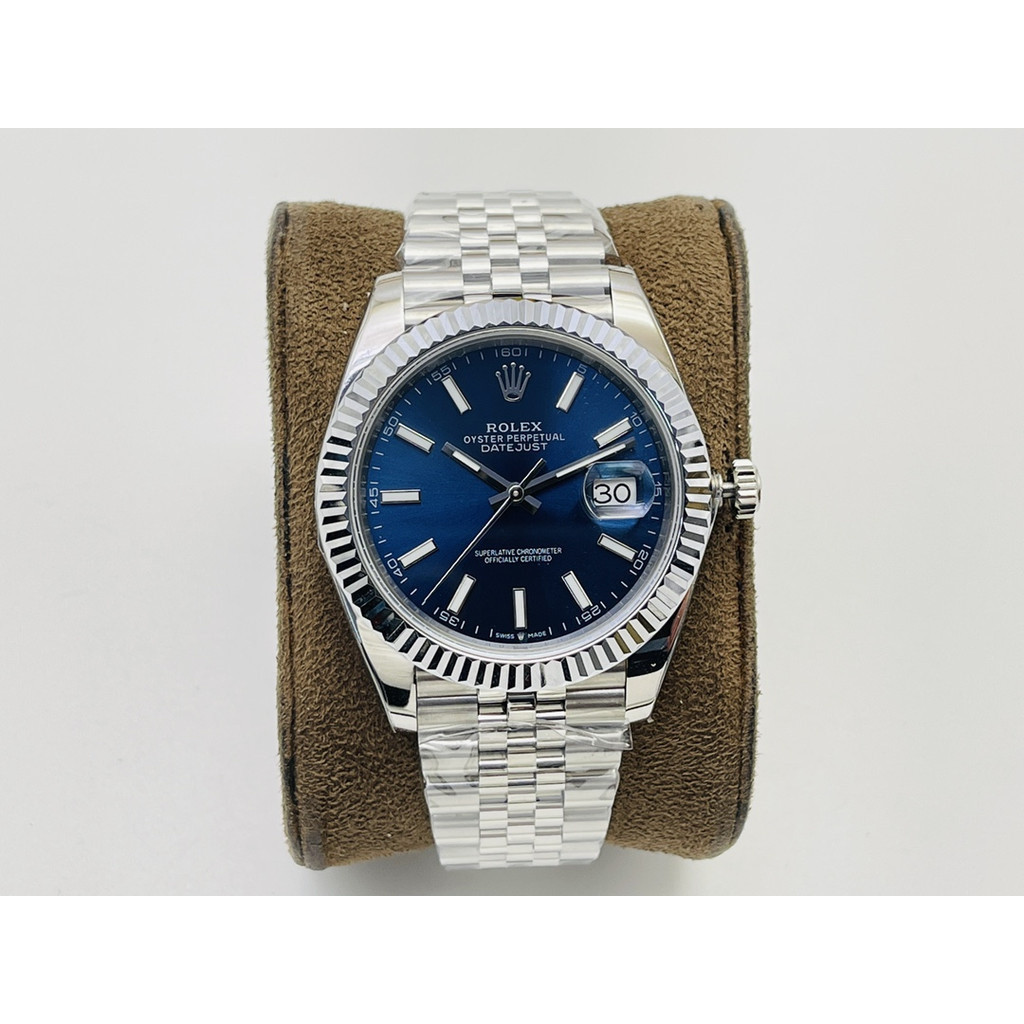 Rolex Datejust 36/41mm Classic Deep Blue dial นาฬิกาข้อมือผู้ชาย, rz70 Business Premium Stainless St