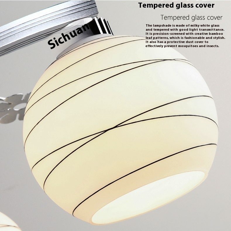 โคมไฟระย้าห้องนั่งเล่น  สไตล์นอร์ดิก โคมไฟติดเพดาน LED โคมไฟห้อยโต๊ะอาหาร สําหรับตกแต่งห้องนอน  ห้องครัว - รูปที่ 6