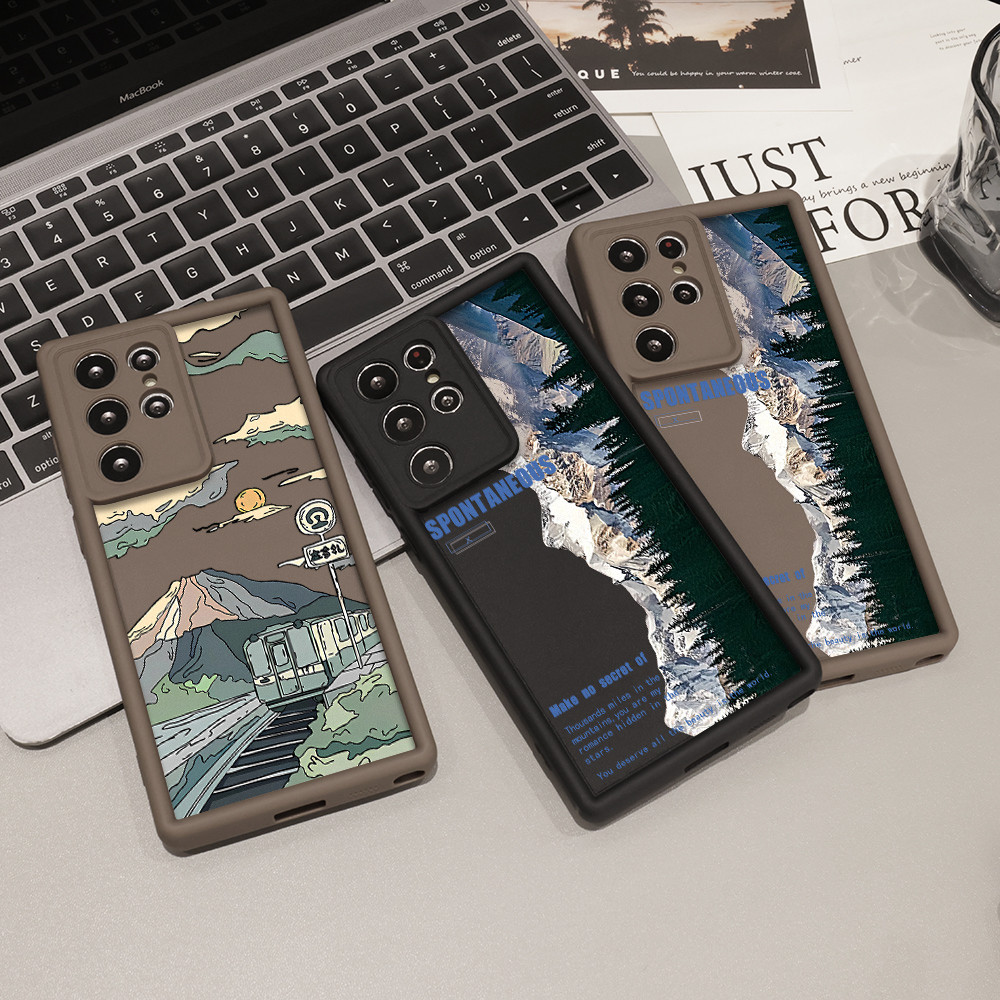 เคสซิลิโคนเหลว for Samsung S24 Ultra S22 Plus S21 S20 FE S23 A25 A32 A33 A34 A35 A52 A53 A54 A55 5G A16 A15 A13 A06 A05